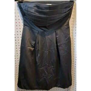 White House Black Market Dress Size 12 Strapless Black Formal Party Wedding Prom